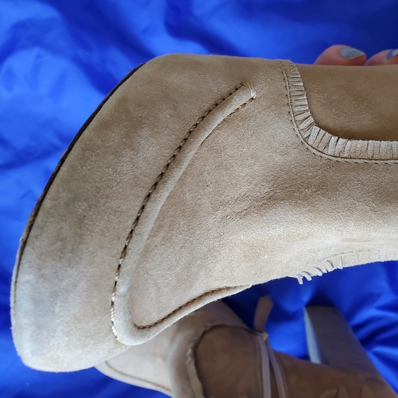 Aquazzura Tiger Lily Suede Fringe Boots - Picture 4 of 11